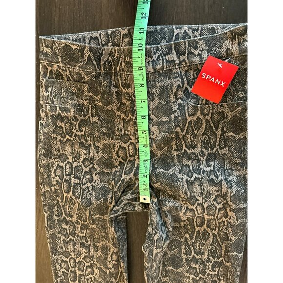 NWT Spanx Taupe Snakeskin Print Ankle Jean-Ish Leggings Size S - Picture 7 of 10